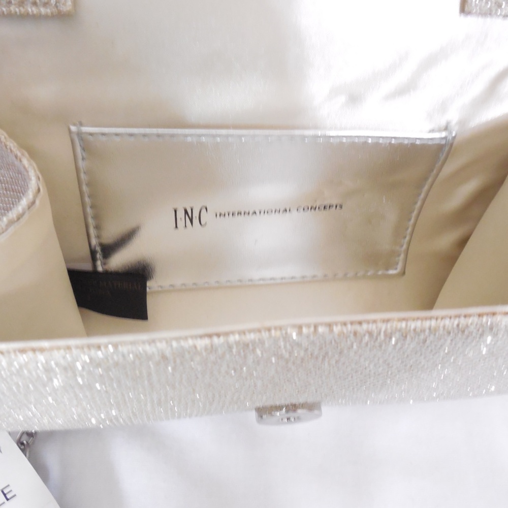 INC Gold Glitter Bow Clutch - Picture 7 of 8